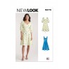 New Look Sewing Pattern N6776 Misses’ Dress With V Neckline & Sleeve Variations