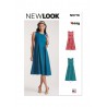 New Look Sewing Pattern N6778 Misses’ Easy to Sew Pleated Dress in Two Lengths