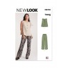 New Look Sewing Pattern N6781 Misses’ Loose-Fitting Top and Elasticated Trousers