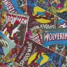 SALE 100% Cotton Fabric Marvel Comic Book Covers Spider-Man Wolverine Thor 112cm Wide