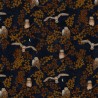 100% Cotton Digital Fabric Timeless Treasures Night Owl Birds Feather 112cm Wide