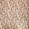 Linen Viscose Blend Fabric Superior Softness Tiffany Floral Soft 142cm Wide