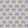 SALE Cotton Rich Linen Look Fabric Sea Shells Nautical Upholstery 140cm Wide