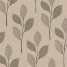 SALE Cotton Rich Linen Look Fabric Green Leaves Leaf Plant Upholstery 140cm Wide