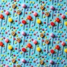 100% Cotton Digital 3D Fabric Little Johnny Sweets Lollipops Treats 149cm Wide