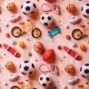 100% Cotton Digital 3D Fabric Little Johnny Sports Football Cycling 149cm Wide