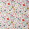 100% Cotton Digital 3D Fabric Little Johnny Circles Polka Dots Shapes 149cm Wide