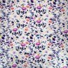 Linen Viscose Blend Fabric Superior Softness Theresa Floral Flower 142cm Wide