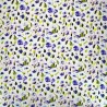 Linen Viscose Blend Fabric Superior Softness Louisa Floral Flower 142cm Wide