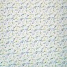 Linen Viscose Blend Fabric Superior Softness Karis Floral Flower 142cm Wide