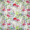 Linen Viscose Blend Fabric Superior Softness Penelope Floral Flower 142cm Wide