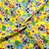 100% Cotton Poplin Fabric Rose & Hubble Sugar Skulls Day Of The Dead