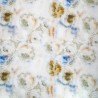 Linen Viscose Blend Fabric Superior Softness Andrea Floral Flower 142cm Wide