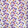 Linen Viscose Blend Fabric Superior Softness Sofia Spots Polka Dots 142cm Wide