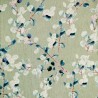 Linen Viscose Blend Fabric Superior Softness Eucalyptus Floral Flower 142cm Wide