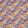 Digitally Printed Viscose Jersey Fabric Tropea Triangles Shapes 150cm Wide