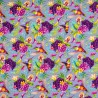 Cotton Jersey Fabric Hummingbirds Birds Tropical 150cm Wide