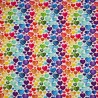 Digital Printed Cotton Jersey Fabric Love Hearts Rainbow Valentine 150cm Wide