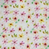 100% Cotton Double Gauze Printed Fabric Lightweight Strasbourg Floral 132cm Wide