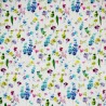 100% Cotton Double Gauze Printed Fabric Lightweight Lille Floral 132cm Wide