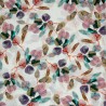 100% Cotton Double Gauze Printed Fabric Lightweight Nancy Leaves 132cm Wide