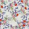 100% Cotton Double Gauze Printed Fabric Lightweight Bourges Floral 132cm Wide