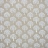 Recycled Cotton Rich Linen Fabric Sweet Mulberry Tree Trees Leaves 140cm Wide