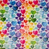 Cuddle Fleece Fabric Super Soft Love Hearts Valentines 150cm Wide