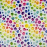 Cuddle Fleece Fabric Super Soft Rainbow Dots Circles 150cm Wide