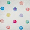 Cuddle Fleece Fabric Super Soft Watercolour Spots 150cm Wide