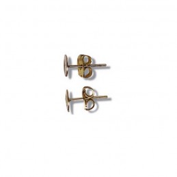 Ear Post Flat Jewellery Piercing Stud 4 Pack