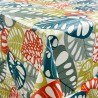 100% PVC Vinyl Printed Pattern Tablecloth Fabric Palm Leaves Plants 140cm Wide