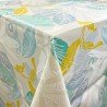 100% PVC Vinyl Printed Pattern Tablecloth Fabric Botanical Leaves 140cm Wide