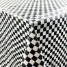 100% PVC Vinyl Printed Pattern Tablecloth Fabric Chefs Check Pattern 140cm Wide