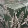 100% PVC Vinyl Printed Pattern Tablecloth Fabric Fern Leaves Plants 140cm Wide