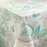 100% PVC Vinyl Printed Pattern Tablecloth Fabric Modern Leaves Leaf 140cm Wide