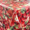 100% PVC Vinyl Printed Pattern Tablecloth Fabric Strawberries Fruit 140cm Wide