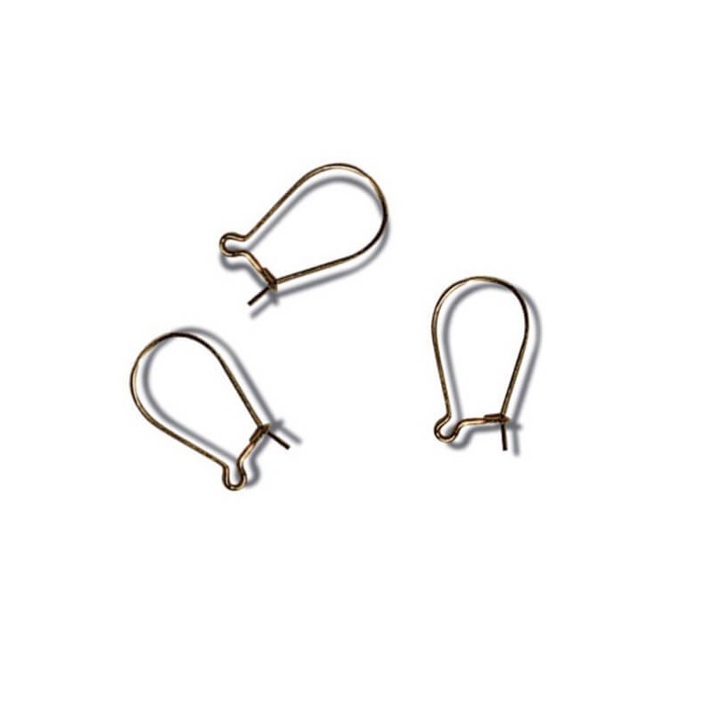 Jewellery Making Ear Wires Kidney Hoop: 3 Pair Pack