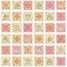 (REMNANT) Royal Princess Castles And Flowers Panel 100% Cotton Fabric 60cm x 112cm