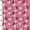 Polycotton Fabric Teddy Bear Bears Cool Sunglasses Animals Hearts 112cm Wide