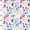 Polycotton Fabric Fairy Garden Flower Floral Fairies Fairfield Street 112cm Wide