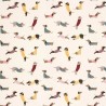 Soft Shell Fabric Fleece Backed Dachshund Dogs 145cm Wide