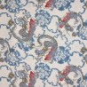 100% Japanese Cotton Fabric Nutex Touhi Dragons Fantasy Flower Floral 110cm Wide