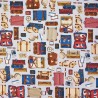 100% Japanese Cotton Fabric Nutex Zamami Luggage Suitcases Travel 110cm Wide