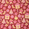 Polycotton Fabric Christmas Festive Gingerbread Xmas Seasonal Treats 112cm Wide