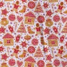 Polycotton Fabric Christmas Festive Gingerbread Xmas Seasonal Treats 112cm Wide