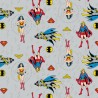 SALE 100% Cotton Fabric Camelot Fabrics DC Comics Wonder Woman Batgirl Supergirl Hero