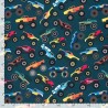 Soft Shell Fabric Fleece Backed Monster Trucks Cars 145cm Wide