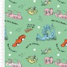 SALE 100% Organic Cotton Fabric Dr Seuss Books Green Eggs & Ham Kids