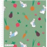 SALE 100% Digital Cotton Fabric Peter Rabbit 5 A Day